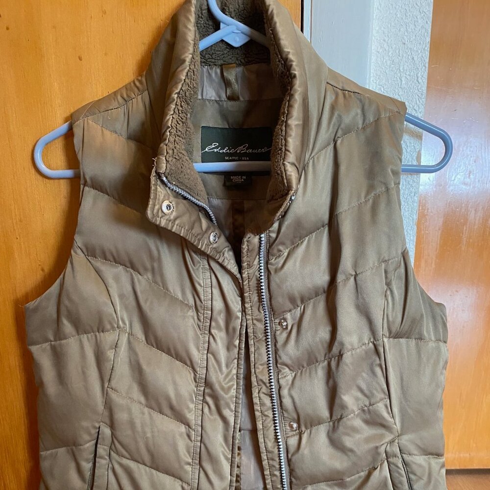 Eddie Bauer Goose Down XS Women's Vest - Gold